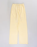 "Louise" Straight Leg Sweatpants - Butter Yellow in — Spirit Celeste USA made luxury basic