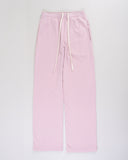 "Louise" Straight Leg Sweatpants - Burnished Lilac in — Spirit Celeste USA made luxury basic