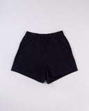 "Max" Mini Fleece Shorts - Black in — Spirit Celeste USA made luxury basic