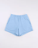 "Max" Mini Fleece Shorts - Dusk Blue in — Spirit Celeste USA made luxury basic
