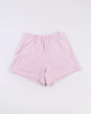 "Max" Mini Fleece Shorts - Burnished Lilac in — Spirit Celeste USA made luxury basic