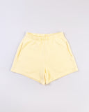 "Max" Mini Fleece Shorts - Butter Yellow in — Spirit Celeste USA made luxury basic