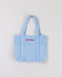 "Mina" Cotton Denim Mini Tote - Dusk Blue in — Spirit Celeste USA made luxury basic