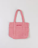 "Mina" Cotton Denim Mini Tote - Dusty Rose in — Spirit Celeste USA made luxury basic