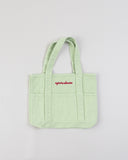 Mina Cotton Denim Mini Tote - Seafoam Green in — Spirit Celeste USA made luxury basic