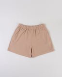 "Paulie" Relaxed Cotton Shorts - Affogato in — Spirit Celeste USA made luxury basic