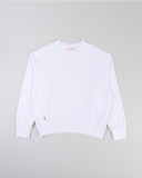 "Thelma" Crewneck Sweatshirt - White in — Spirit Celeste USA made luxury basic
