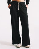 "Anna" Cotton Lounge Pants - Black in — Spirit Celeste USA made luxury basic