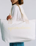 "Gordo" Oversized Cotton Denim Tote - Butter Yellow in — Spirit Celeste USA made luxury basic