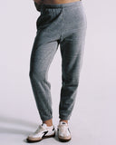 "Lizzy" Tapered Jogger - Heather Grey in — Spirit Celeste USA made luxury basic