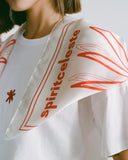 "Margo" Silk Bandana - Celeste Bloom in — Spirit Celeste USA made luxury basic