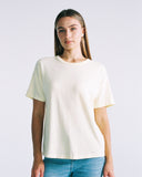 "Ozzy" Relaxed Concert Tee - Butter Yellow in — Spirit Celeste USA made luxury basic