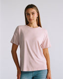 "Ozzy" Relaxed Concert Tee - Burnished Lilac in — Spirit Celeste USA made luxury basic