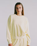 "Thelma" Crewneck Sweatshirt - Butter Yellow in — Spirit Celeste USA made luxury basic