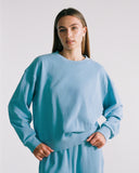 "Thelma" Crewneck Sweatshirt - Dusk Blue in — Spirit Celeste USA made luxury basic