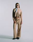 "Anna" Cotton Lounge Pants - Affogato in — Spirit Celeste USA made luxury basic