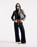 "Anna" Cotton Lounge Pants - Black in — Spirit Celeste USA made luxury basic