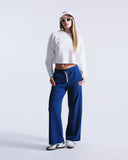 "Anna" Cotton Lounge Pants - Navy in — Spirit Celeste USA made luxury basic