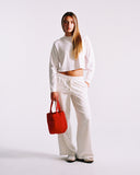 "Anna" Cotton Lounge Pants - Stone in — Spirit Celeste USA made luxury basic