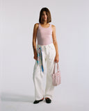 "Christina" Ribbed Fitted Tank - Burnished Lilac in — Spirit Celeste USA made luxury basic