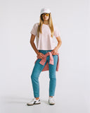 "Karina" Boxy Crop Tee - Burnished Lilac in — Spirit Celeste USA made luxury basic