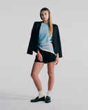"Lisa" Crew Neck Tee - Dusk Blue in — Spirit Celeste USA made luxury basic