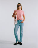 "Lisa" Crew Neck Tee - Dusty Rose in — Spirit Celeste USA made luxury basic