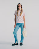 "Lisa" Crew Neck Tee - Burnished Lilac in — Spirit Celeste USA made luxury basic