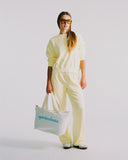 "Louise" Straight Leg Sweatpants - Butter Yellow in — Spirit Celeste USA made luxury basic
