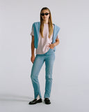 "Ozzy" Relaxed Concert Tee - Burnished Lilac in — Spirit Celeste USA made luxury basic