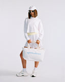 "Paulie" Relaxed Cotton Shorts - White in — Spirit Celeste USA made luxury basic