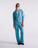 "Thelma" Crewneck Sweatshirt - Dusk Blue in — Spirit Celeste USA made luxury basic