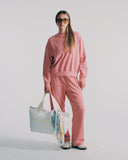"Thelma" Crewneck Sweatshirt - Dusty Rose in — Spirit Celeste USA made luxury basic