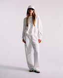 "Thelma" Crewneck Sweatshirt - White in — Spirit Celeste USA made luxury basic