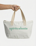 "Gordo" - The Oversized Cotton Denim Tote in Seafoam Green — Spirit Celeste USA made luxury basic