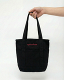 "Mina" - The Cotton Denim Mini Tote in Black — Spirit Celeste USA made luxury basic