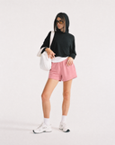"Max" Mini Fleece Shorts - Dusty Rose in — Spirit Celeste USA made luxury basic