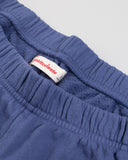 "Braddy" Relaxed Fleece Shorts - Blue Indigo in — Spirit Celeste USA made luxury basic