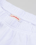 "Braddy" Relaxed Fleece Shorts - White in — Spirit Celeste USA made luxury basic