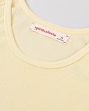 "Christina" Ribbed Fitted Tank - Butter Yellow in — Spirit Celeste USA made luxury basic