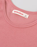 "Christina" Ribbed Fitted Tank - Dusty Rose in — Spirit Celeste USA made luxury basic