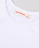 "Christina" Ribbed Fitted Tank - White in — Spirit Celeste USA made luxury basic