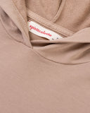 "Eddie" Cropped Hoodie - Affogato in — Spirit Celeste USA made luxury basic