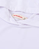 "Eddie" Cropped Hoodie - White in — Spirit Celeste USA made luxury basic