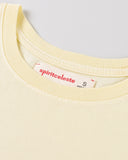 "Karina" Boxy Crop Tee - Butter Yellow in — Spirit Celeste USA made luxury basic