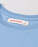 "Karina" Boxy Crop Tee - Dusk Blue in — Spirit Celeste USA made luxury basic