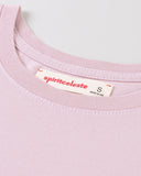 "Karina" Boxy Crop Tee - Burnished Lilac in — Spirit Celeste USA made luxury basic