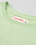 "Karina" - The Boxy Crop Tee in — Spirit Celeste USA made luxury basic
