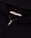 "Sadie" Zip-Up Cropped Hoodie - Black in — Spirit Celeste USA made luxury basic