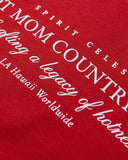 Hot Mom Country Club (Varsity Red) in — Spirit Celeste USA made luxury basic